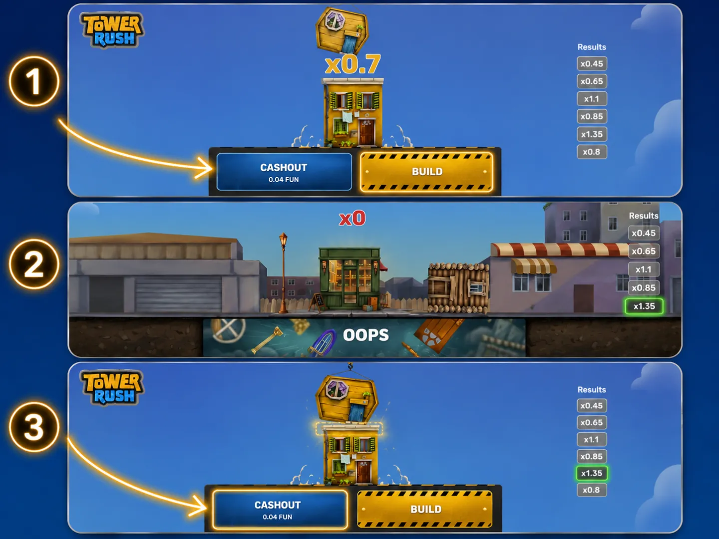 Tower Rush How to play